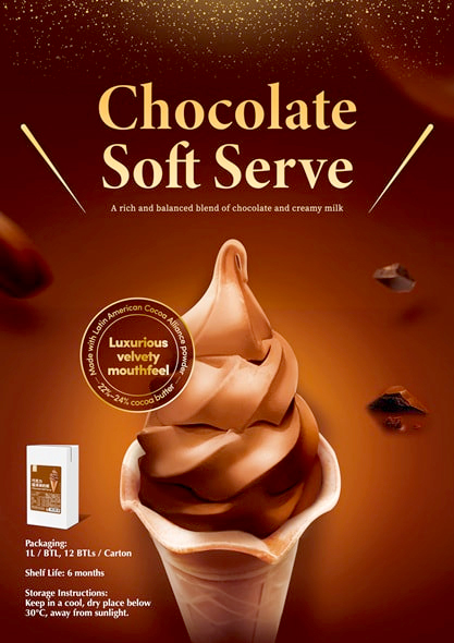 Chocolate Soft Serve Mix Ambient Image